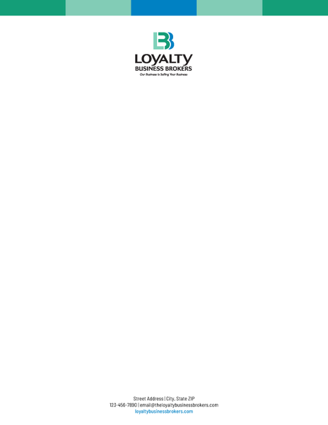 Loyalty Business Brokers Letterhead