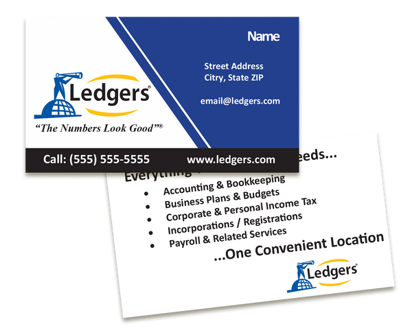 Ledgers Business Cards