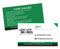 Loyalty Brand Business Cards