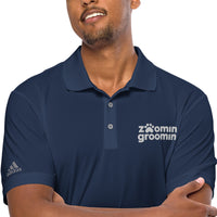 Zoomin' Groomin' Adidas embroidered performance polo shirt